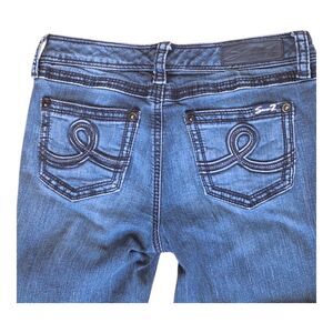 SEVEN7 SLIM BOOT Jeans Women's Petite 6 Denim Low Rise STRETCH 6P